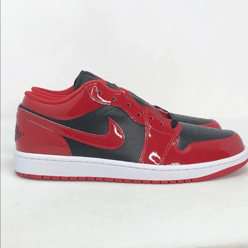 Nike Air Jordan 1 Low SE Patent Bred HV4089-006 Men’s Sneakers - Size 10